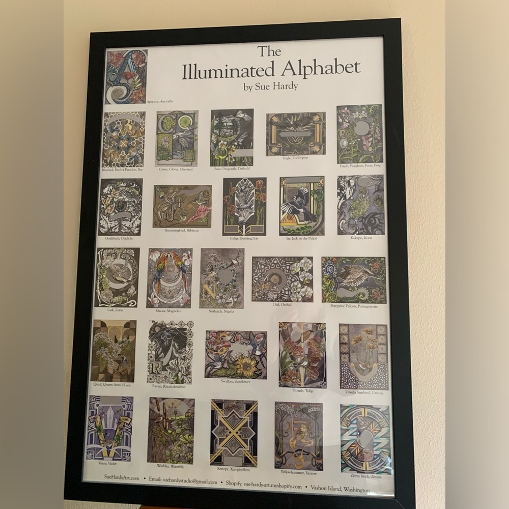 “Illustrated Alphabet” by Vischon WA artist, Sue Hardy - Picture 7 of 9